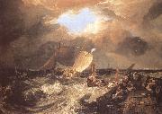 J.M.W. Turner Calais Pier,with French Poissards preparing for sea oil on canvas